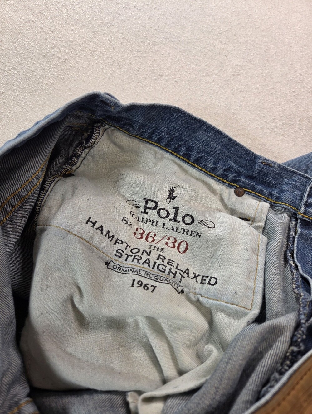 Polo Ralph Lauren Hampton Relaxed Straight Jeans 36x30 - Picture 7 of 9